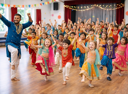 Children practising Indian dance in class.png