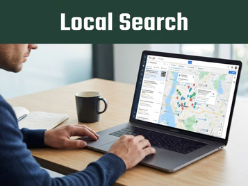 Business owner checking Google Maps to find why the business is not showing in local search