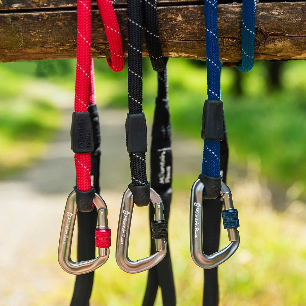 Mountain Paws - Rope Dog Lead - Red - range