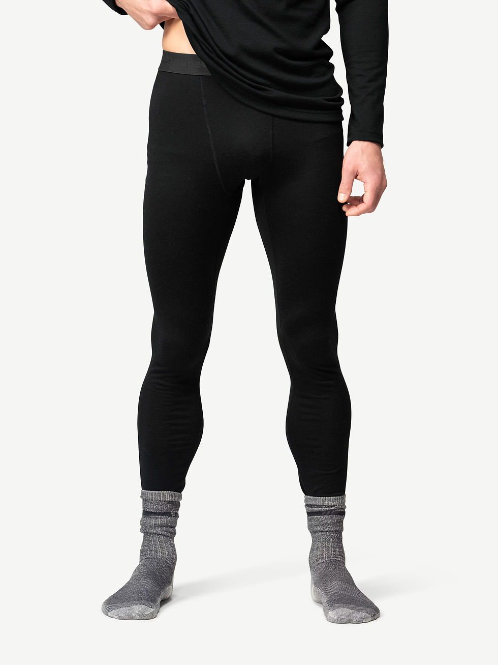 Devold - Breeze Plus Merino 200 Longs Man - Black - front