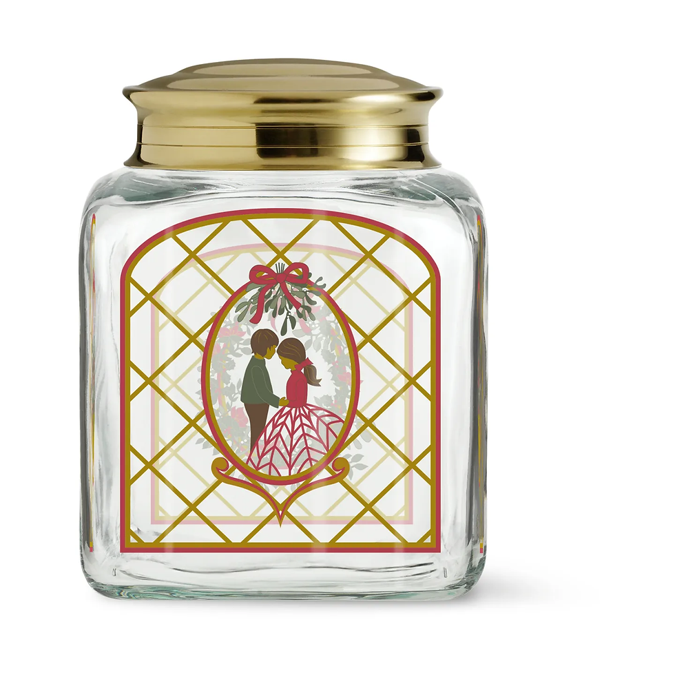 Holmegaard Christmas Biscuit Jar 2025 - glassware