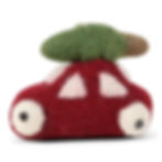 Gry & Sif Red Car w/Tree