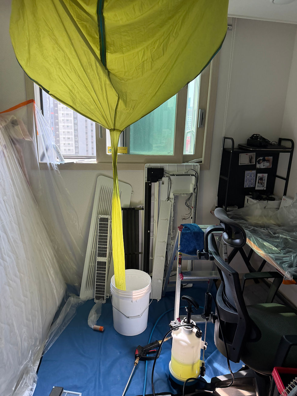 시스템에어컨청소 작업 방법