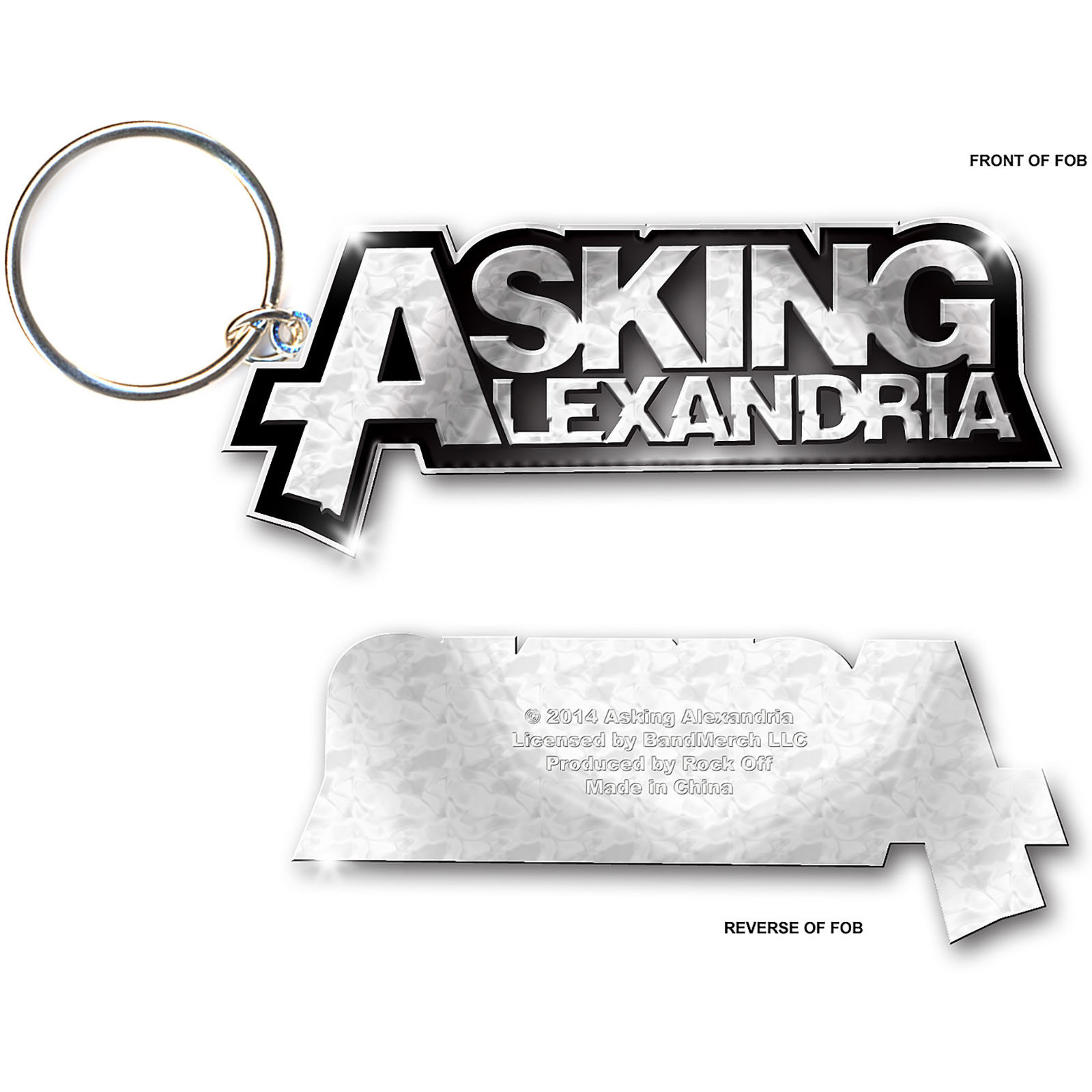 Asking Alexandria - Logo (breloc metalic)