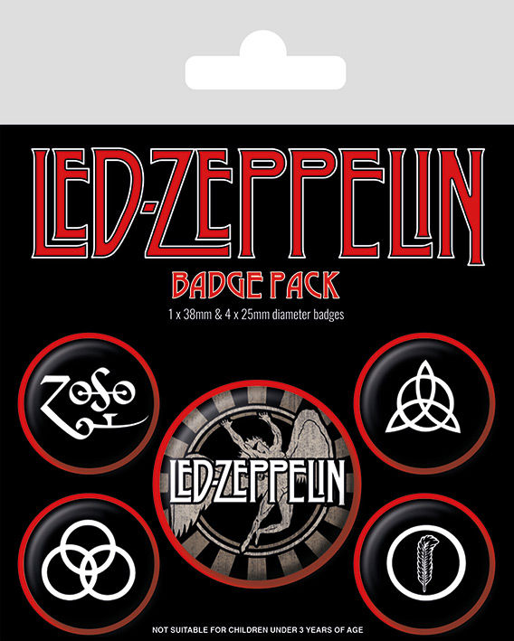 Led Zeppelin - set insigne