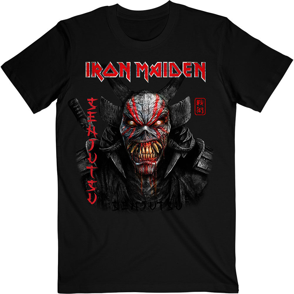 Iron Maiden - Senjutsu Black Cover Vertical Logo (tricou unisex)