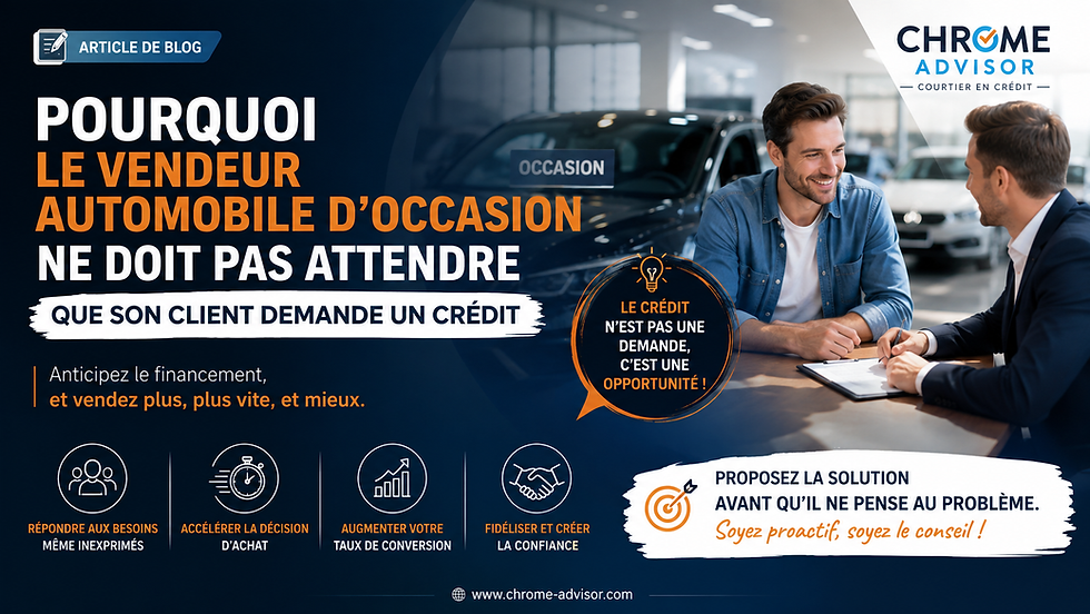 Pourquoi les MEILLEURS VENDEURS proposent le crédit avant qu'on leur demande ?