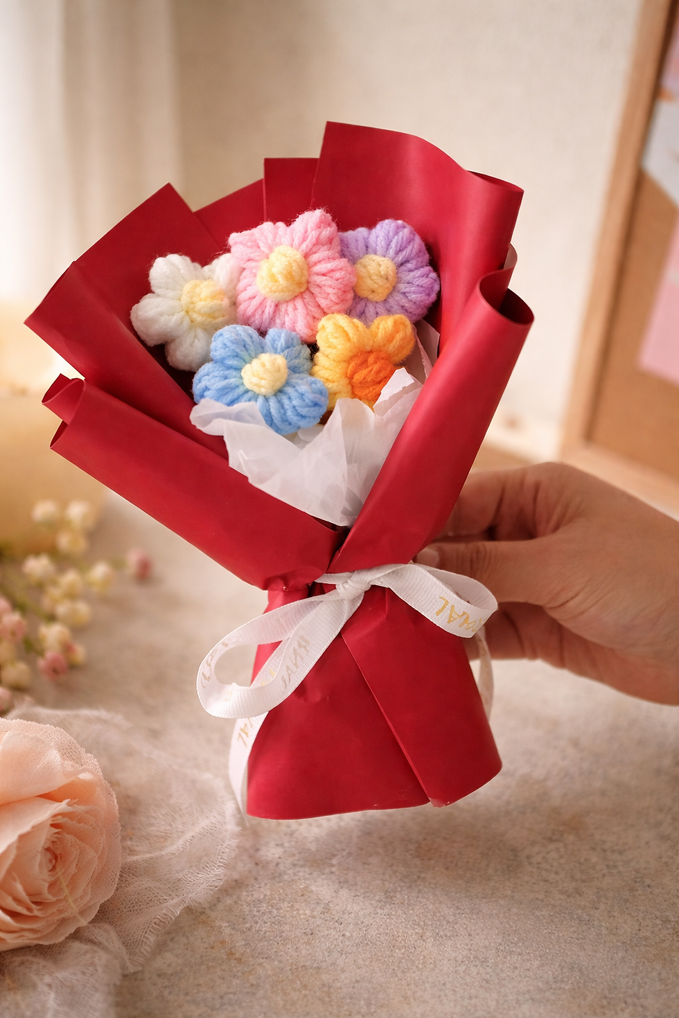 Thumbnail: Mini Flower Crochet Bouquet