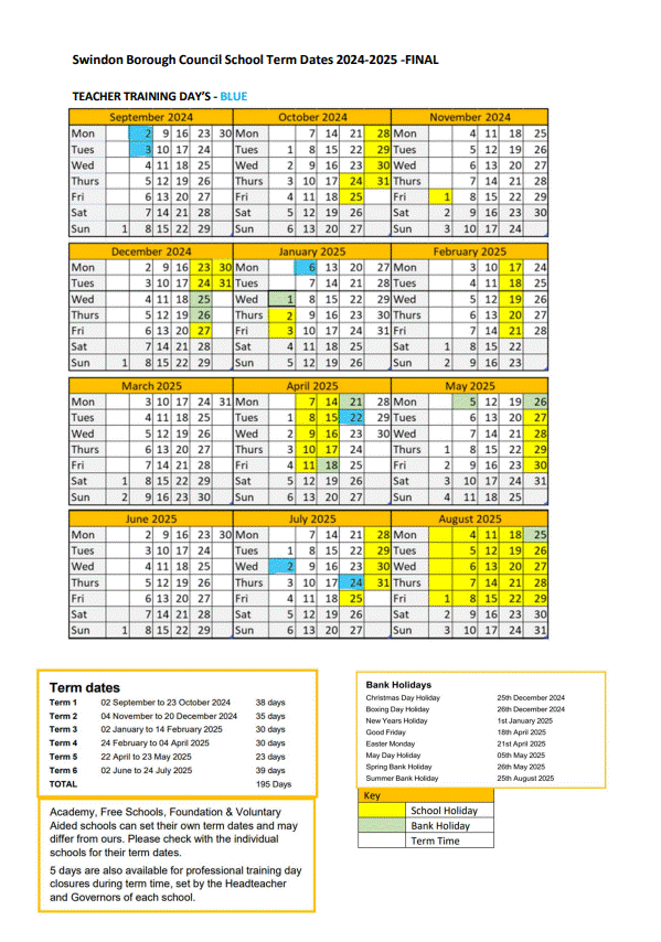 Diary Dates | Badburypark