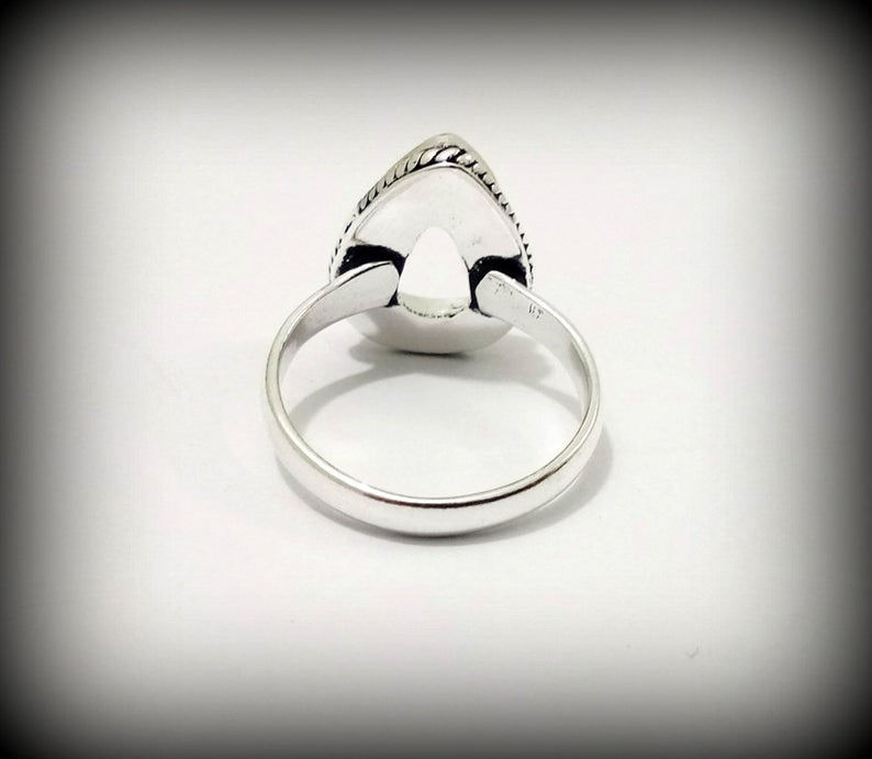 Thumbnail: 925 Sterling Silver Double Wire Bezel Setting Cup For Pear Ring