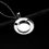Thumbnail: 24MM Round Shape Pendant In 925 Sterling Silver Horse Hair Good Luck Pendant.