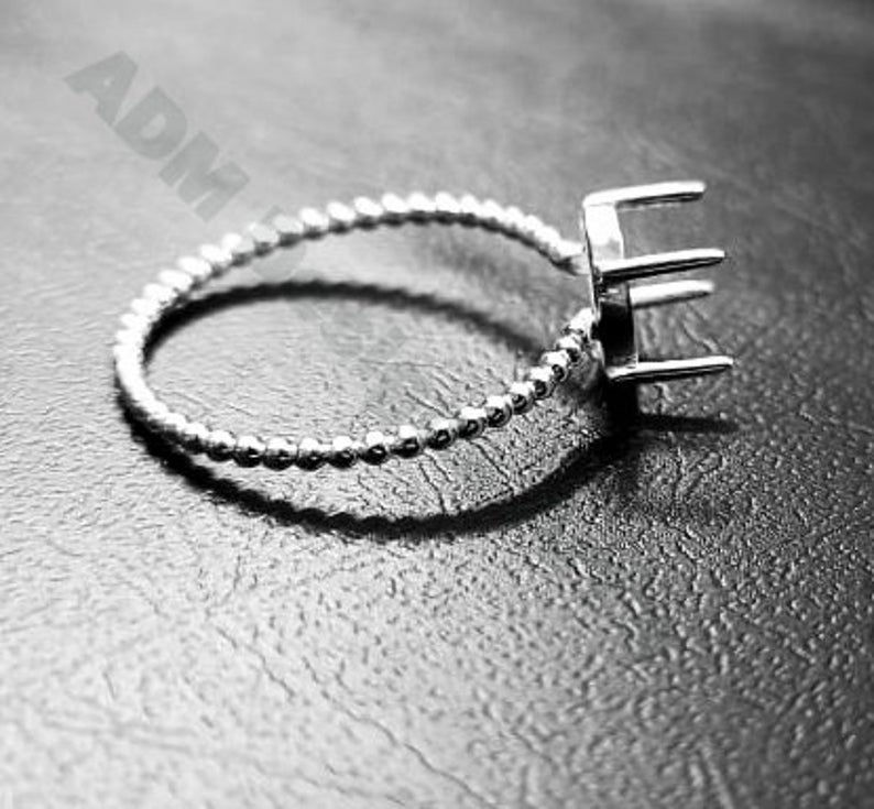 Thumbnail: 925 Sterling Silver Oval Bezel Blank Cup Ring Setting, 6X4mm To 21x14 MM