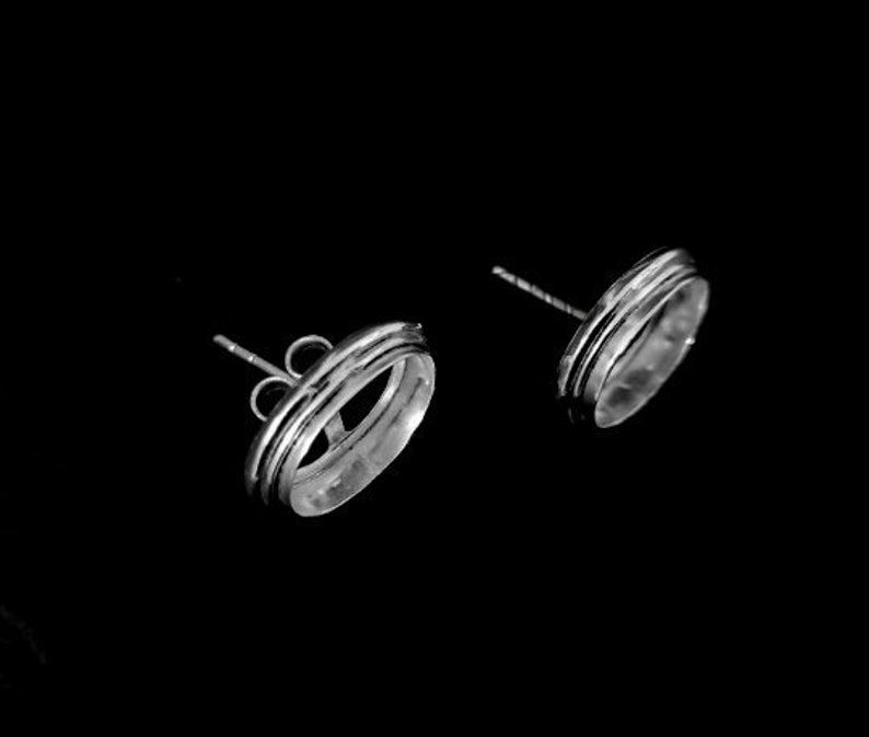 925 Sterling Silver Oval Shape Handcrafted Blank Bezel Studs Setting.