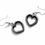 Thumbnail: 925 Sterling Silver Heart Shape Earring Blank Bezel Setting.