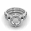 Thumbnail: 925 Sterling Silver 8MM Round Shape Prong Bezel Ring With CZ Gemstone.