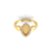 Thumbnail: 5X10 MM Marquise Shape Genuine Hallmarked 9K Gold Ring With CZ Setting,
