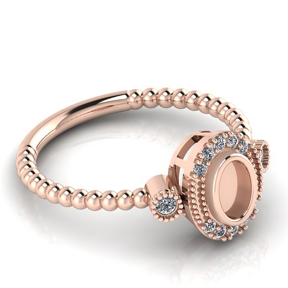 Thumbnail: 925 Sterling Silver Engagement & Anniversary Ring 6X4 MM Oval Bezel Ring With CZ