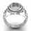 Thumbnail: 925 Sterling Silver 8 MM Round Shape Bezel Men's Ring, Designer Men's Ring.
