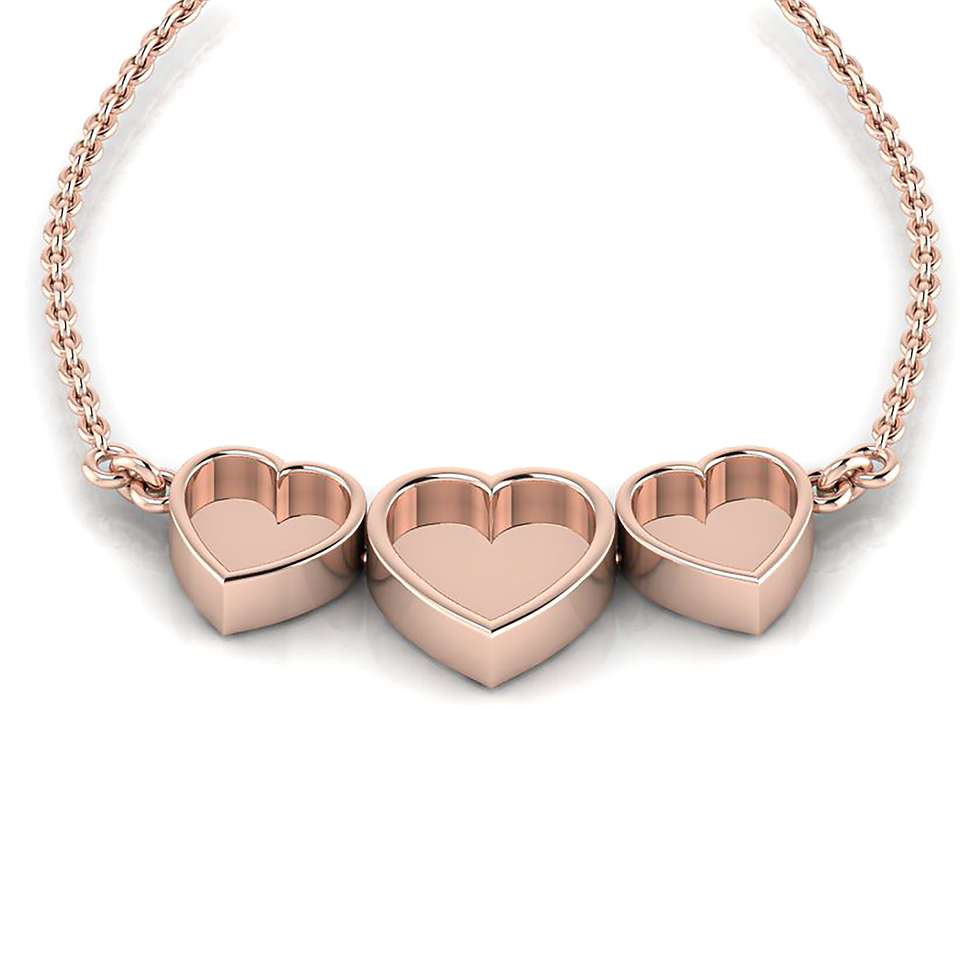 Thumbnail: 925 Sterling Silver Necklace Base, Heart Shape Handmade Bezel Necklace Setting.