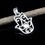 Thumbnail: 925 Sterling Silver Hamsa Pendant With 5 MM Round Bezel Handcrafted Pendant.