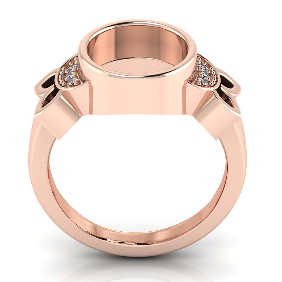 Thumbnail: 925 Sterling Silver 10 MM Round Shape Bezel Ring With CZ Setting.