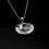 Thumbnail: 24MM Round Shape Pendant In 925 Sterling Silver Horse Hair Good Luck Pendant.