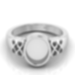 925 Sterling Silver 10X8 MM Oval Shape Bezel Ring, Round Mounted Ring.