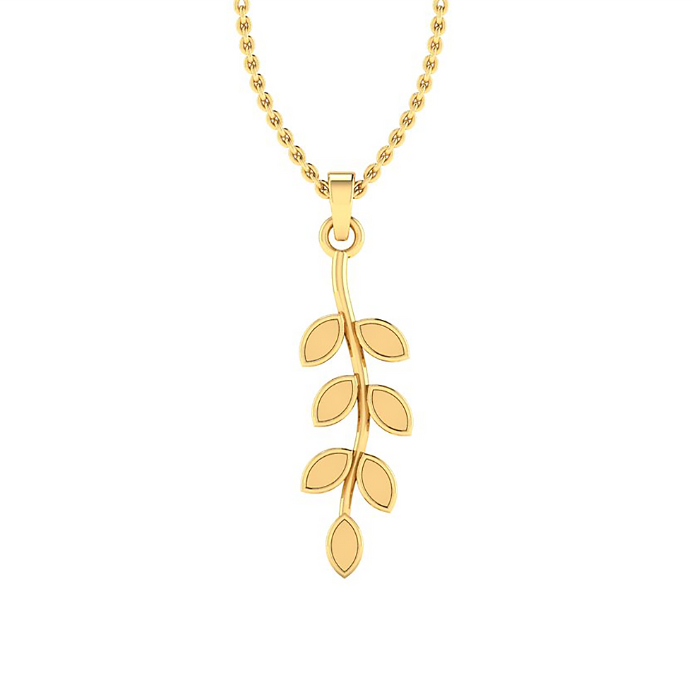 Thumbnail: 925 Sterling Silver Pendant, 2 MM Marquise Shape Pendant With Leaf Band.