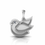 Thumbnail: 925 Sterling Silver Sparrow Shape Fancy Pendant Setting Base,