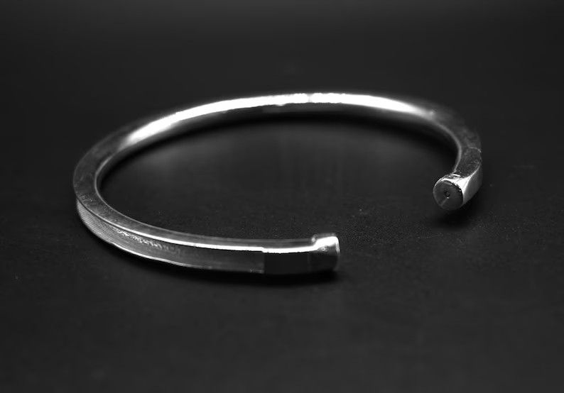 925 Sterling Silver Bangle For Horse Hair Cuff Bracelet Keepsake Jewelry,