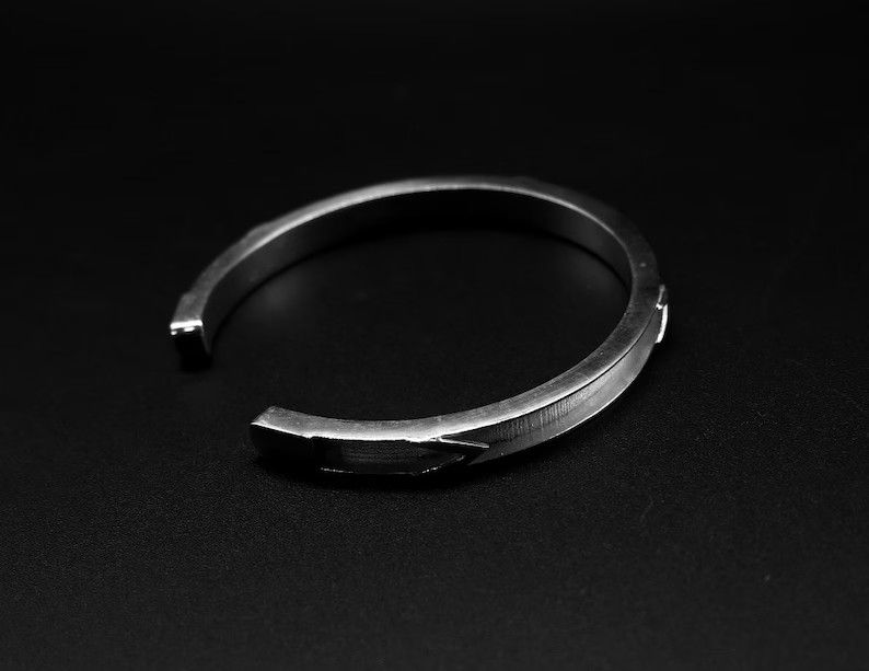 Thumbnail: 925 Sterling Silver Bangle For Horse Hair Cuff Bracelet Keepsake Bangle DIY.