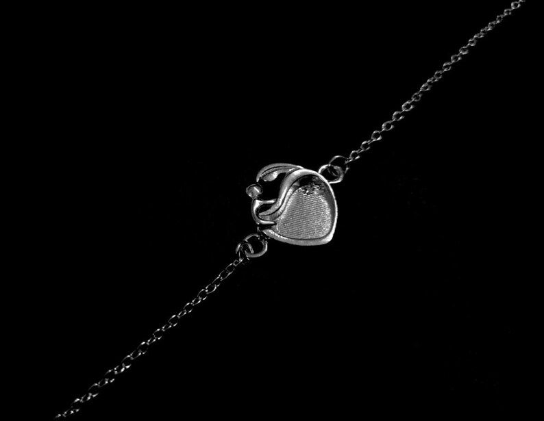 Thumbnail: Mother Baby Sterling Silver Bracelet With 925 Stamp. Mother Baby Bracelet.