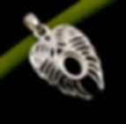 Thumbnail: 925 Sterling Silver Oval Shape Pendant With Angel Wings Keepsake Jewelry.