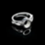 Thumbnail: 925 Sterling Silver Oval Shape Handmade Blank Bezel Ring Setting With S Band.