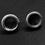 Thumbnail: 925 Sterling Silver Round Shape Earring Blank Bezel Setting.
