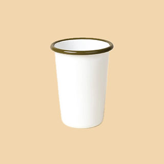 East Fork enamel tumbler, small, in chive green