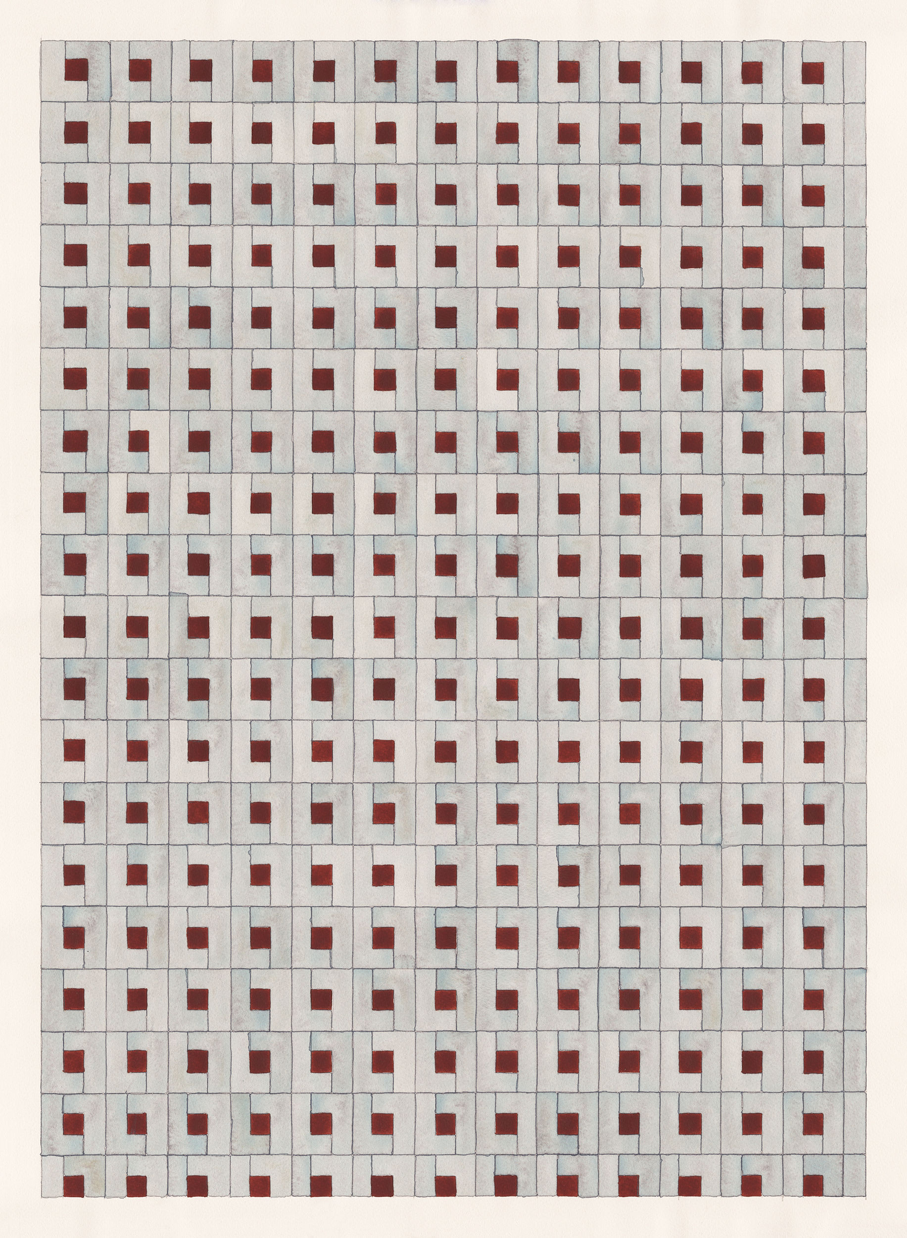 Late Summer ‘24 Watercolor Pattern No. 3 - August - Fine Art Print