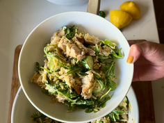 Lemon Orzo and Chicken Bowl