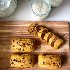 Pumpkin chocolate sourdough discard bread