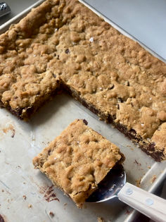 Oatmeal Chocolate Chip Cookie Bars