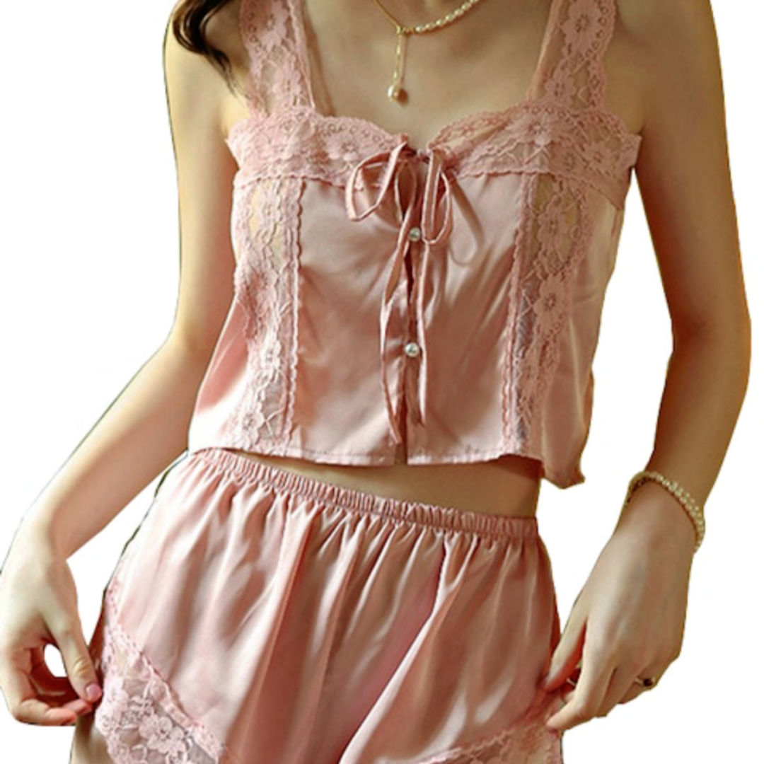 Summer Ice Suspended Pajama Set