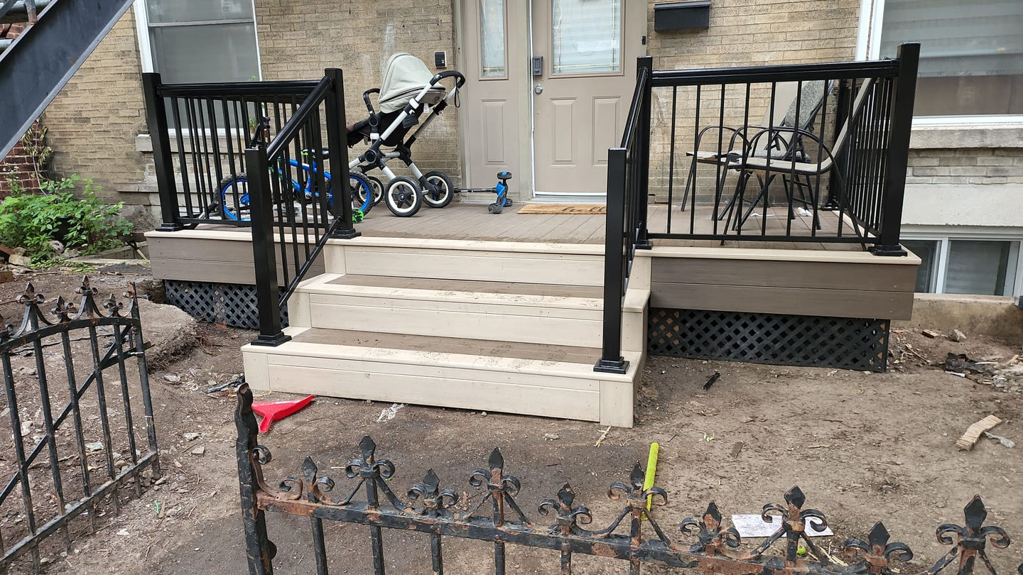 Transformation of an Old Broken Wood Balcony into an Amazing Composite Balcony