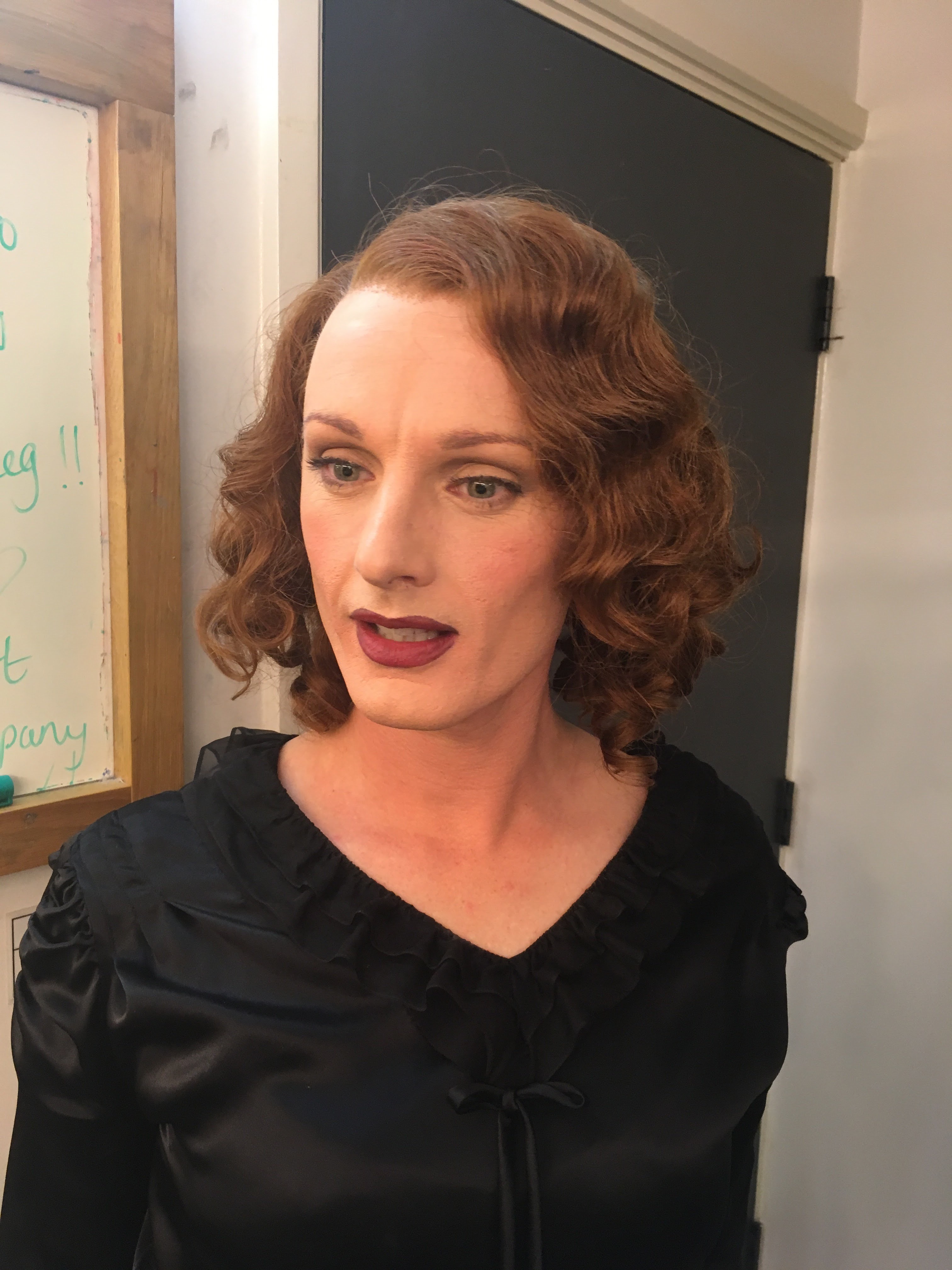 Transgender. 1930's Wig styling.