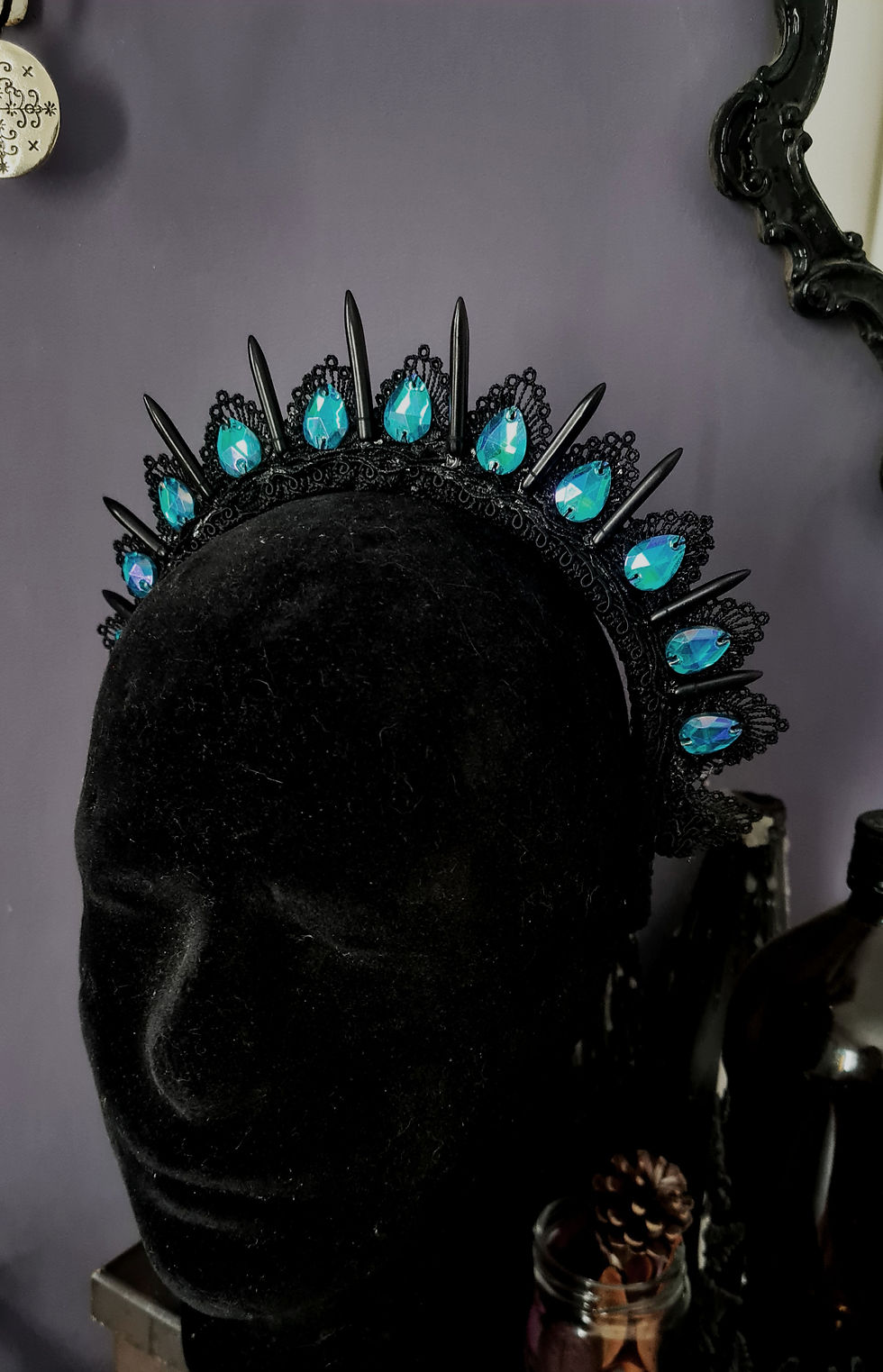 Coroa Nitya Azul Boreal - Pronta Entrega