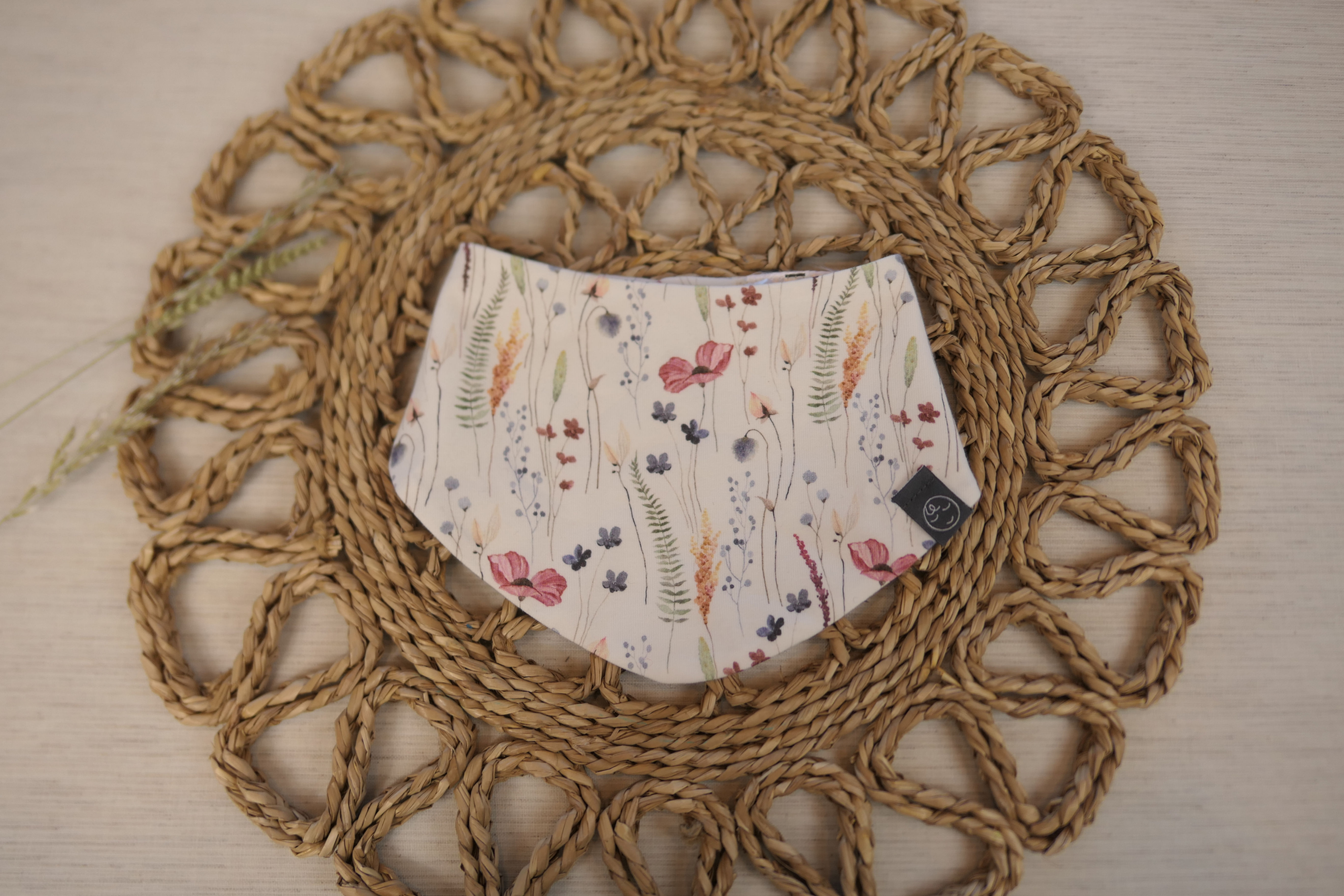 Halstuch "Mohnblumen" 0-6M