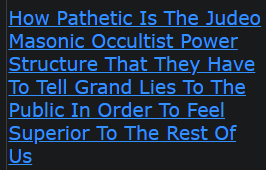 (LYING FAKE JEWS) How Pathetic Is The Judeo Masonic Occultist Power Structure That They Have To Tell Grand Lies To The Public In Order To Feel Superior To The Rest Of Us 