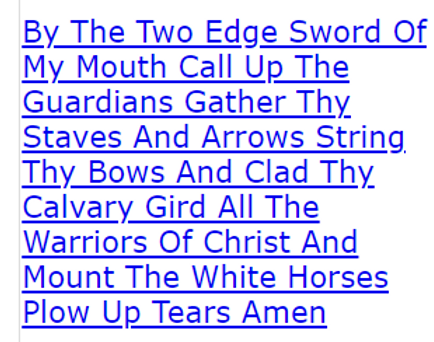 By The Two Edge Sword Of My Mouth Call Up The Guardians Gather Thy Staves And Arrows String Thy Bows