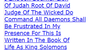 I Eric Jon Boerner Lion Of Judah Root Of David Judge Of The Wicked Do Command All Daemons