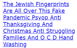 The Jewish Fingerprints Are All Over This Fake Pandemic Psyop