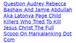 Question Audrey Rebecca Bashaw And Jamie Abdullah Aka Latonya Page Child Killers Who Tried